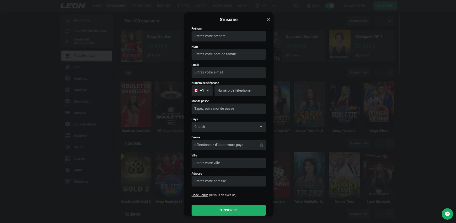 LeonCasino Casino image numéro 2
