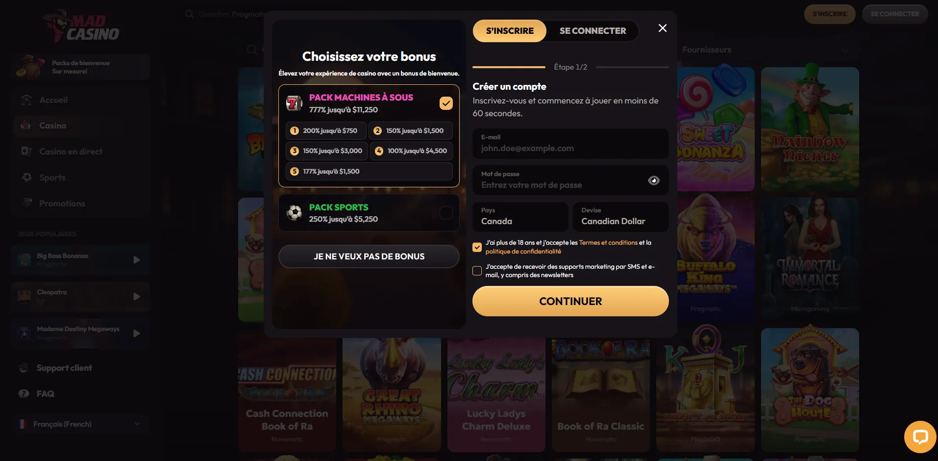 MadCasino Casino image numéro 1