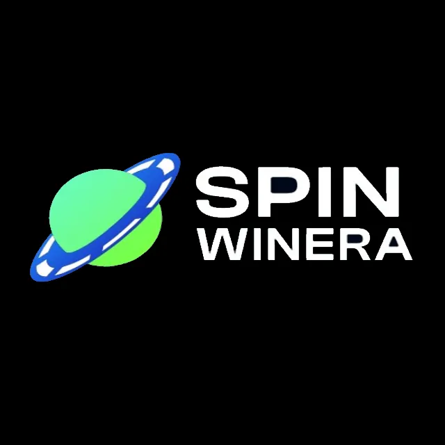 Spinwinera casino logo avec un fond noir