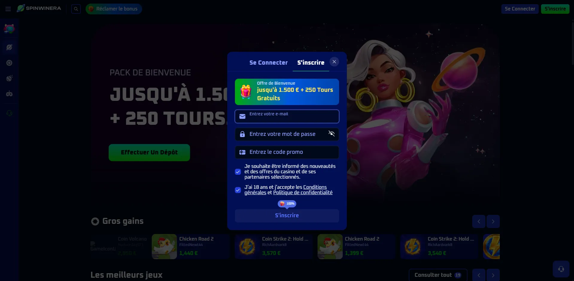 Spinwinera Casino image numéro 4