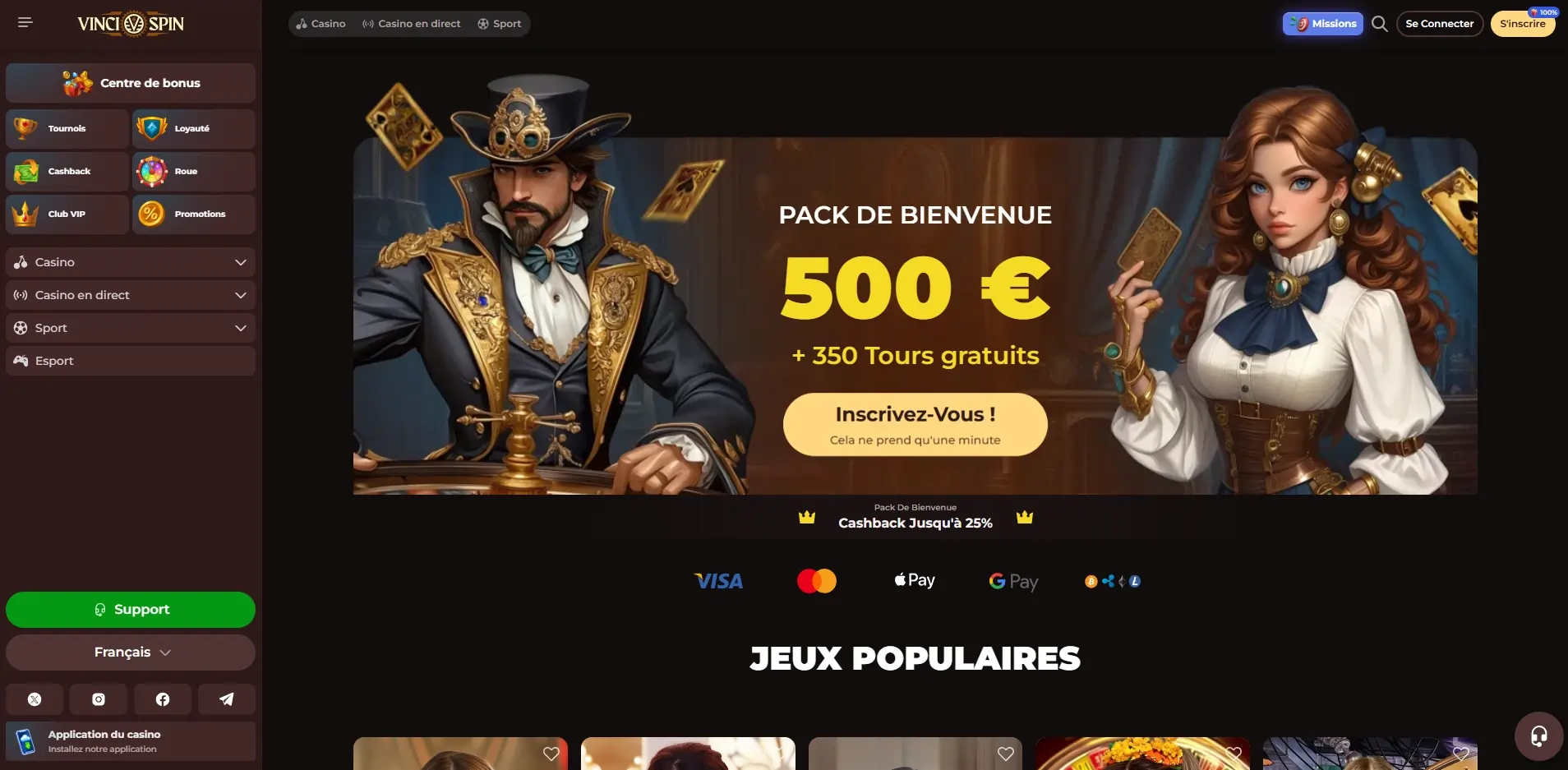 Vincispin casino picture number 4