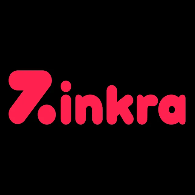 Zinkra casino logo avec un fond noir