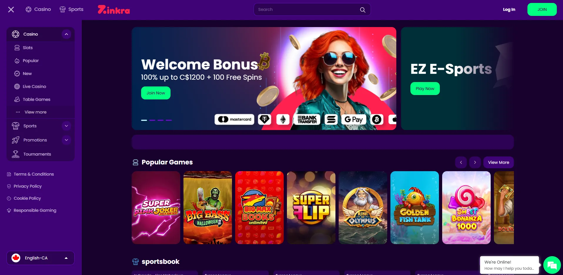 Zinkra Casino image numéro 1